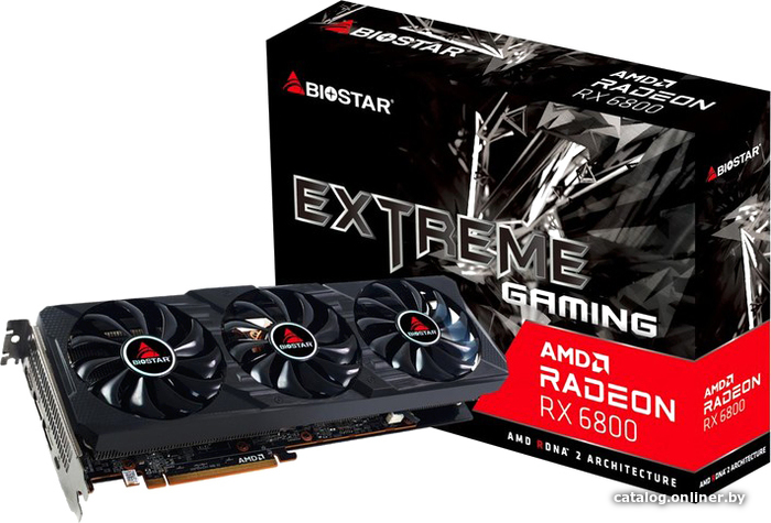 

Видеокарта BIOSTAR Radeon RX 6800 OC 16GB GDDR6 VA6806LMP2