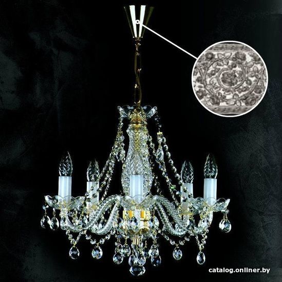 

Подвесная люстра ArtGlass Magda V. Full Cut Nickel Ce