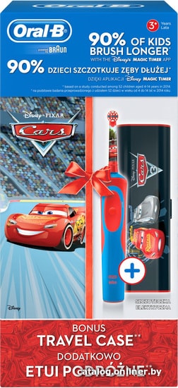 

Электрическая зубная щетка Oral-B Stages Power Cars (D12.513.K + футляр)