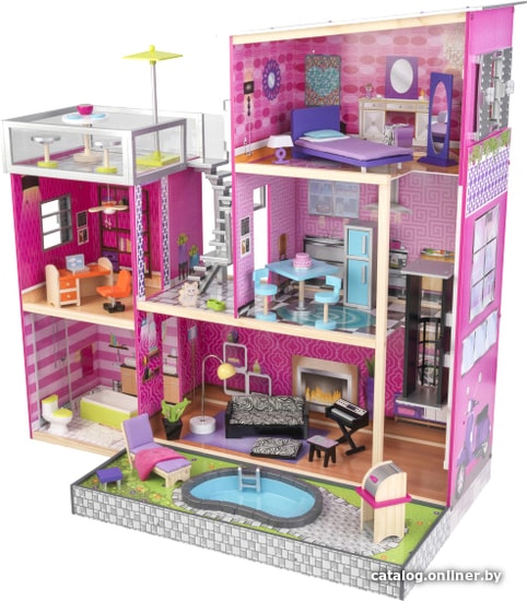 

Кукольный домик KidKraft Uptown Dollhouse 65833