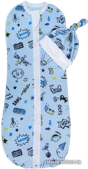 

Пеленка-кокон Amarobaby Soft Hugs Комиксы (р-р 56-68)