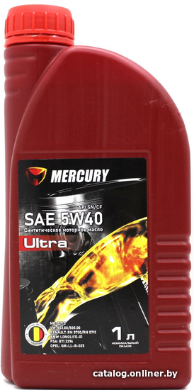 

Моторное масло Mercury SAE 5W-40 API SG/CD 1л