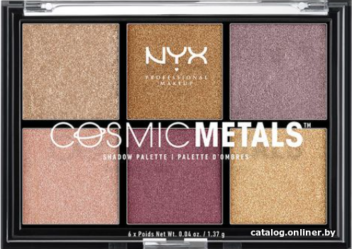 

Палитра теней NYX Cosmic Metal Shadow Palette (01) 22г