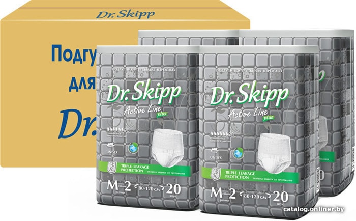 

Трусы-подгузники для взрослых Dr.Skipp Active Line M 2 (4x20 шт)