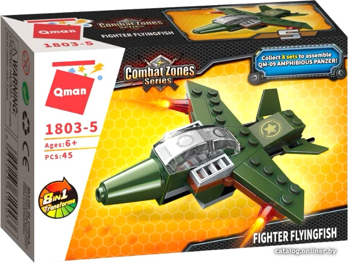 

Конструктор Qman CombatZones 1803-5 Самолет-штурмовик