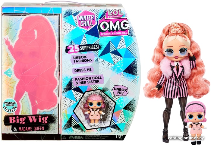

Кукла-сюрприз L.O.L. Surprise! O.M.G. Winter Chill Big Wig & Madame Queen Doll 570264