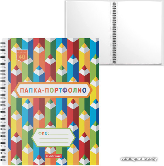 

Набор папок Erich Krause Creative Notes c 40 карман. 53374 (4 шт)