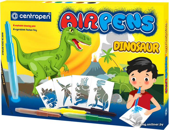 

Фломастеры Centropen AirPens Dinosaur 6 1500 0601 (6 шт)