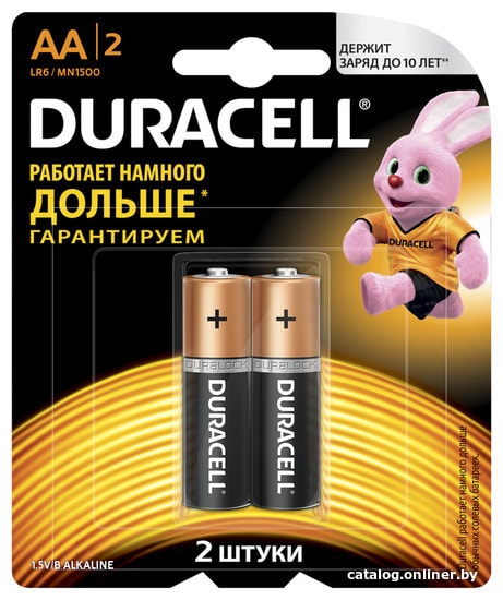 

Батарейка DURACELL LR6/MN1500 2BP CN