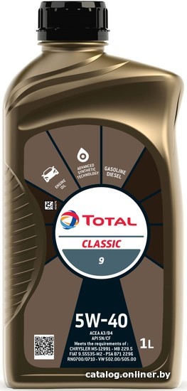 

Моторное масло Total Classic 5W-40 1л