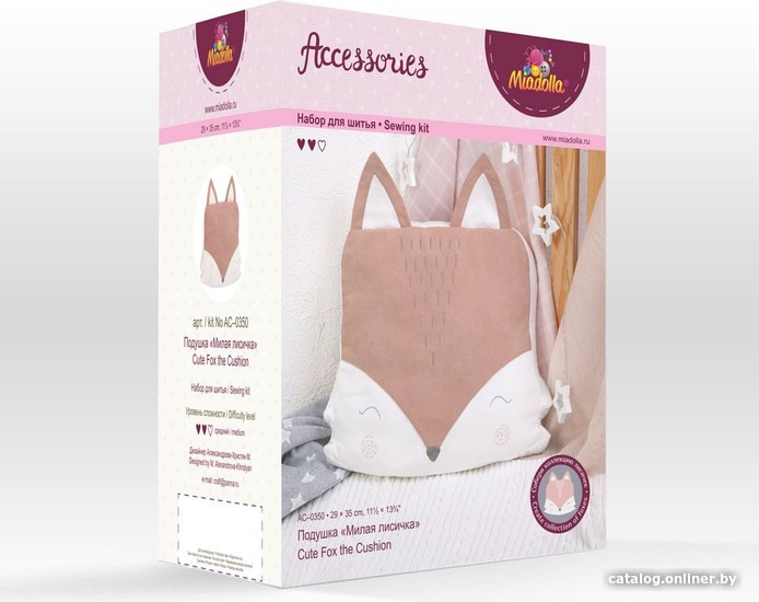 

Набор для создания поделок/игрушек Miadolla AC-0350 Подушка Милый лисичка