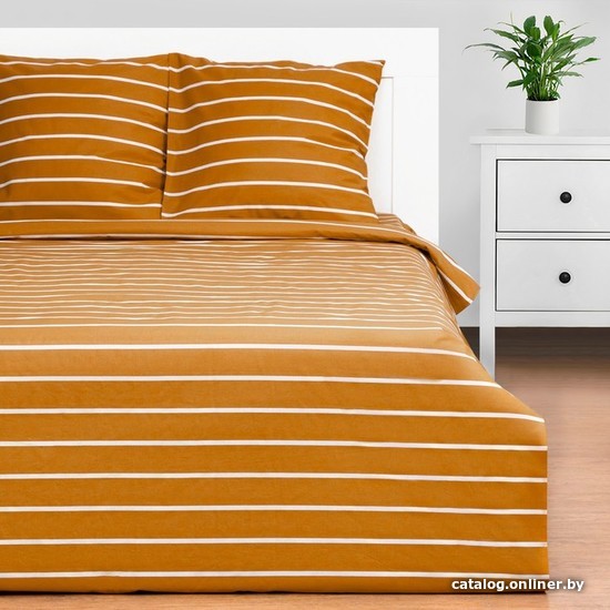 

Постельное белье Этель Mustard stripes 6632200