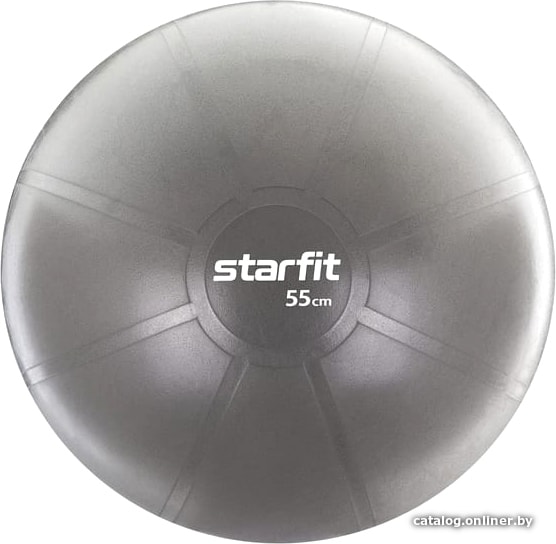 

Гимнастический мяч Starfit Pro GB-107 55 см антивзрыв (серый)