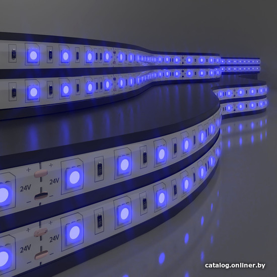 

Светодиодная лента Elektrostandard 24V 14.4W 60Led 5050 IP20 синий, 5м