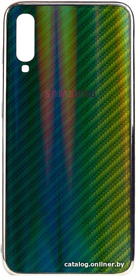 

Чехол для телефона EXPERTS Aurora Glass для Samsung Galaxy A40 с LOGO (зеленый)