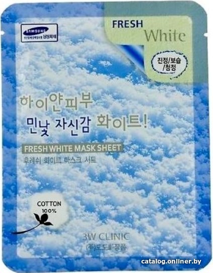 

3W Clinic Маска для лица тканевая Fresh White Mask Sheet 23 г