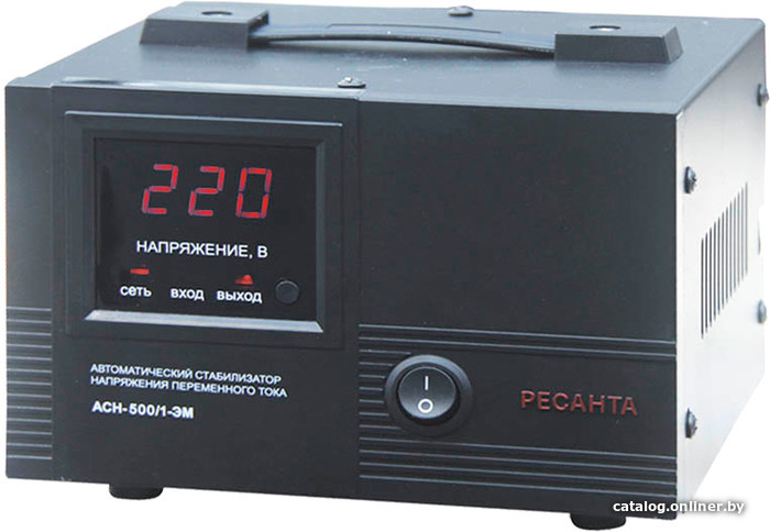 

Стабилизатор напряжения Ресанта АСН-500/1-ЭМ