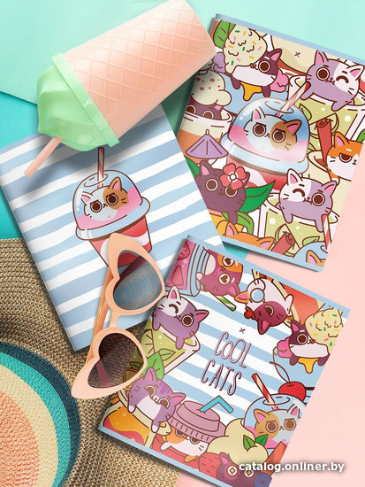 

Полуобщая тетрадь Lorex Coctail Kittens LXCBCL-CK (48 л)