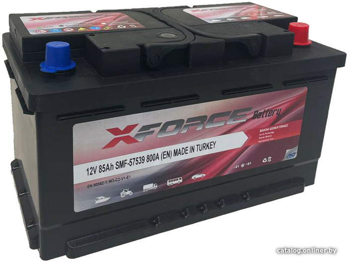 

Автомобильный аккумулятор XFORCE 85 R+ низк. (85 А·ч)