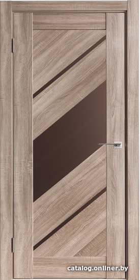 

Межкомнатная дверь IstokDoors Диагональ-3 ДЧ 90x200 (спил седой/стекло бронза)