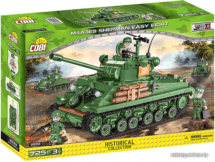 

Конструктор Cobi World War II 2533 M4A3E8 Sherman Easy Eight
