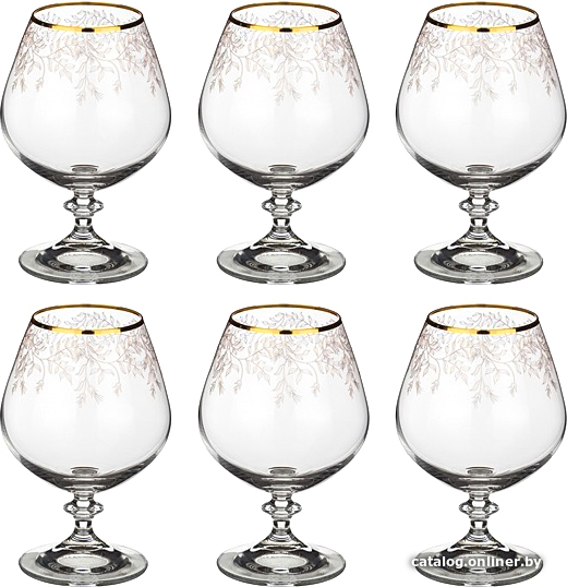 

Набор бокалов для виски Bohemia Crystal Victoria 40727/Q8641/380 (6 шт)