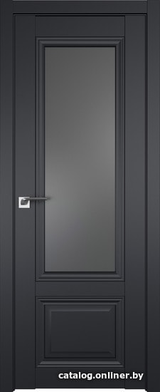 

Межкомнатная дверь ProfilDoors 2.103U 60x200 (черный матовый, стекло графит)