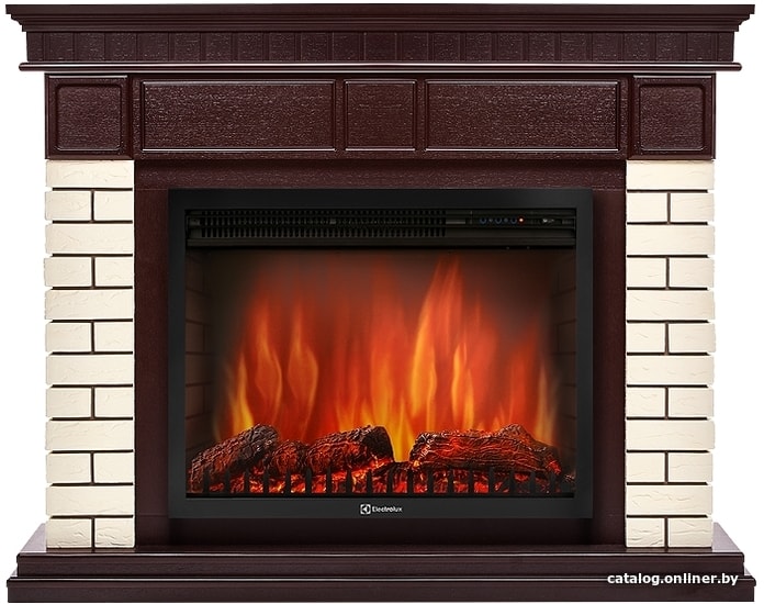 

Портал Firelight Bricks 25U (угловой, камень бежевый/шпон темный дуб)