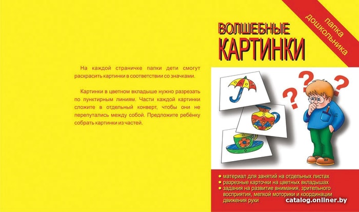 

Развивающая игра Бурдина Папка дошкольника Волшебные картинки Д-612