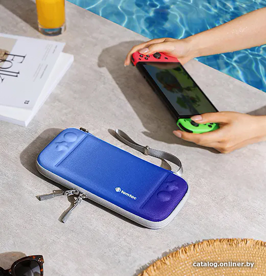 

Чехол для приставки Tomtoc Slim Case для Nintendo Switch (синий)