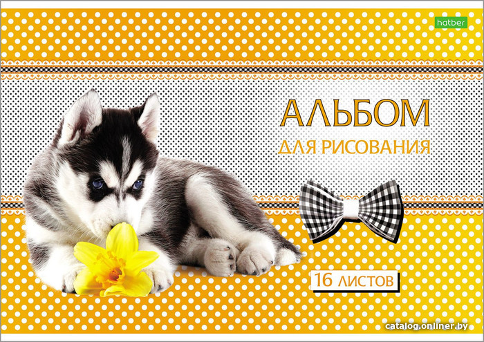 

Альбом для рисования Hatber Щенки 16А4С (16 л.)