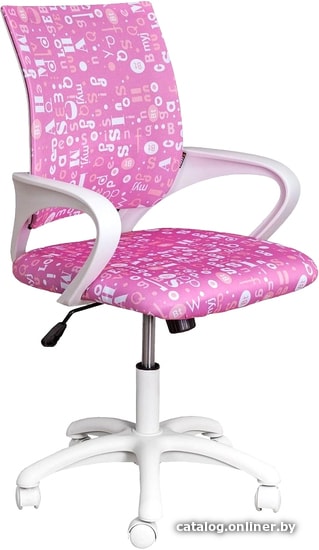 

Компьютерное кресло AksHome Ricci White Kids (розовый с буквами)