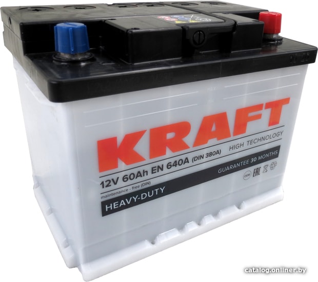 

Автомобильный аккумулятор KRAFT 60 R KR60.0