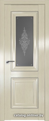 

Межкомнатная дверь ProfilDoors 28X 70x200 (эш вайт/стекло кристалл графит)