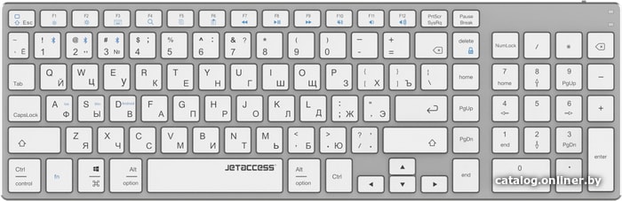 

Клавиатура Jet.A SlimLine K1 BT (серебристый)