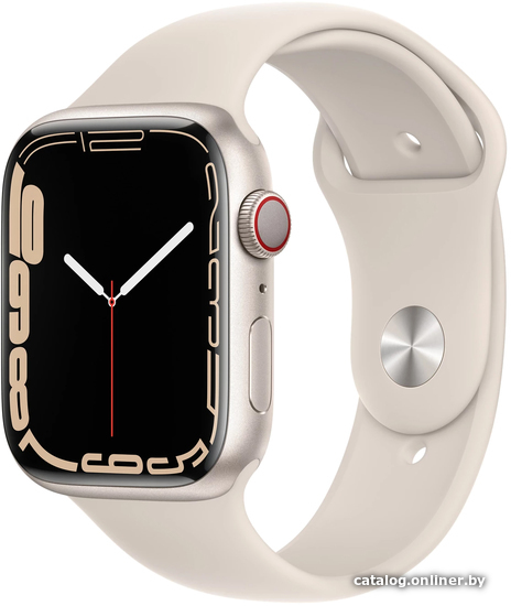 

Умные часы Apple Watch Series 7 LTE 45 мм (сияющая звезда/спортивный)