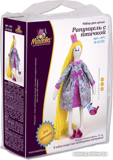 

Набор для создания поделок/игрушек Miadolla D-0123 Рапунцель с птичкой