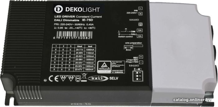 

Блок питания Deko-Light LED-BASIC, DIM, Multi CC, IE-75D 862194