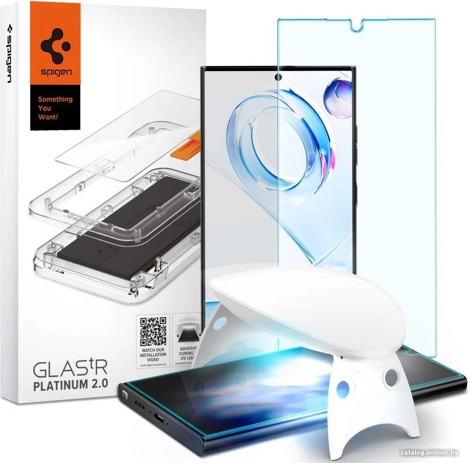 

Защитное стекло Spigen Glas.TR Platinum для Galaxy S23 Ultra AGL05944