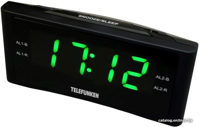 

Настольные часы TELEFUNKEN TF-1712 (черный/зеленый)