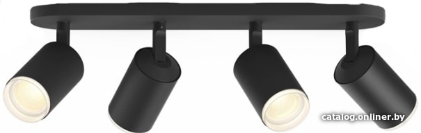 

Спот Philips Hue Fugato Plate/Spiral 4x5.7W Spots (черный)