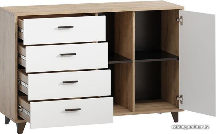 

Комод Woodcraft Окленд-3 (белый)