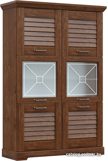 

Шкаф распашной SbkHome Кантри 30802 (орех риббек темный)