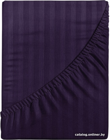 

Постельное белье Бояртекс Сатин-страйп 160x200x20 (19-3728 TPX Черника)