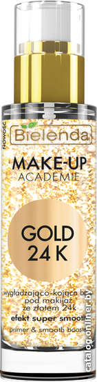 

Основа под макияж Bielenda MAKE-UP ACADEMIE GOLD 24K Разглаживающая и успокаивающая 30 мл