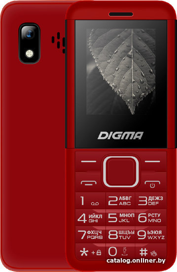 

Кнопочный телефон Digma Linx C171 (красный)