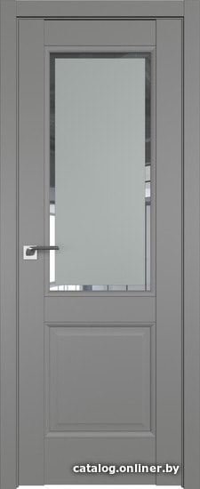 

Межкомнатная дверь ProfilDoors 2.42U 40x200 (грей, стекло square матовое)