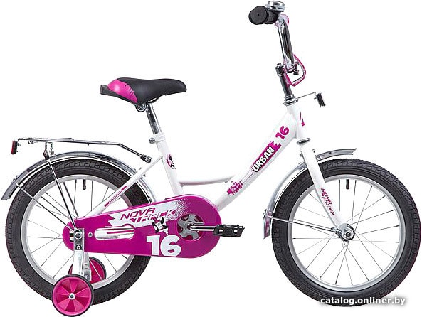 

Детский велосипед Novatrack Urban 16 (белый/фиолетовый, 2019)