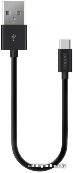 

Кабель Deppa USB Type-A - USB Type-C 72314 (3 м, черный)