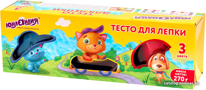 

Пластилин Юнландия 105507 (3 цв)